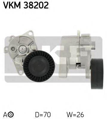 SKF VKM 38202 - hosszbordásszíj feszítőgörgő BMW