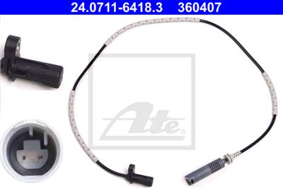 ATE 24.0711-6418.3 - kerékfordulatszám érzékelő BMW