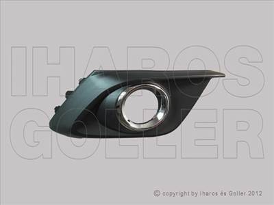 Mazda 3 2013-2017 - Rács a lökh. jobb fekete króm kerettel (ködlámpás)