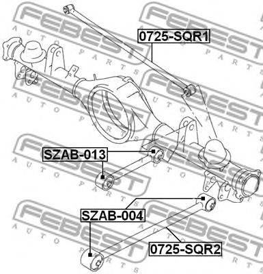 FEBEST 0725-SQR2 - Lengőkar SANTANA SUZUKI SUZUKI (CHANGAN)