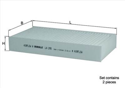 MAHLE LA 295/S - pollenszűrő MERCEDES-BENZ