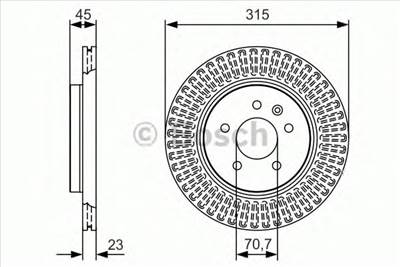 BOSCH 0 986 479 C46 - féktárcsa HOLDEN OPEL VAUXHALL