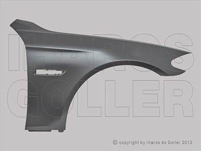 BMW 5 2013-2016 F10/11 - Első sárvédő jobb (alu)