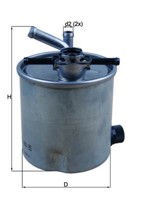 MAHLE KL 440/35 - Üzemanyagszűrő NISSAN