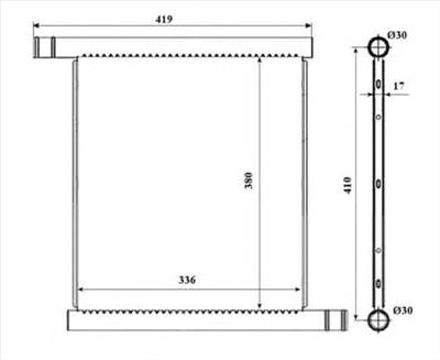 NRF 53598 - Vízhűtő (Hűtőradiátor) SMART