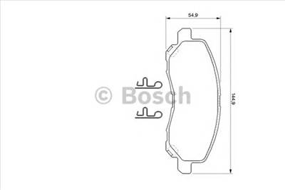 BOSCH 0 986 424 716 - fékbetét CHRYSLER DODGE JEEP LANCIA MITSUBISHI