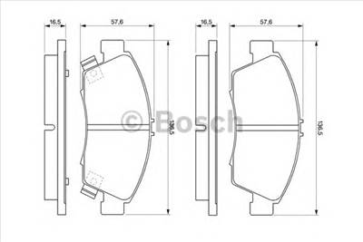 BOSCH 0 986 461 759 - fékbetét HONDA