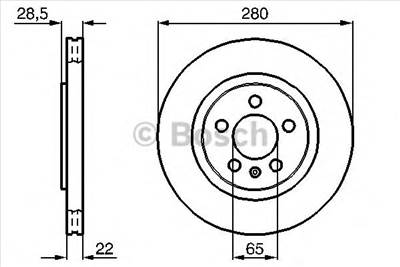 BOSCH 0 986 478 542 - féktárcsa SEAT VW