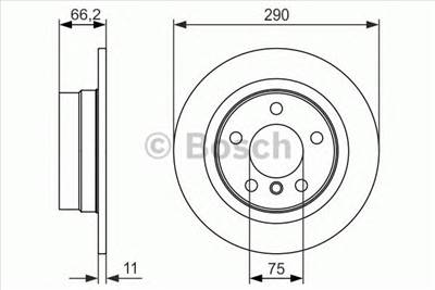 BOSCH 0 986 479 043 - féktárcsa BMW