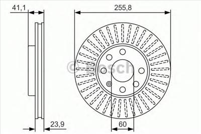 BOSCH 0 986 479 R76 - féktárcsa OPEL VAUXHALL