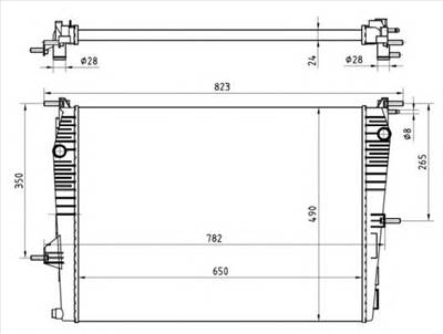 NRF 53965 - Vízhűtő (Hűtőradiátor) RENAULT