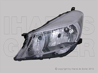 Toyota Yaris 2011-2014 - Fényszóró H4 bal króm házas (motoros) TYC