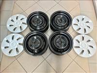  4x100 Suzuki gyári lemezfelni 5x14 ET45 Swift Splash és dísztárcsa