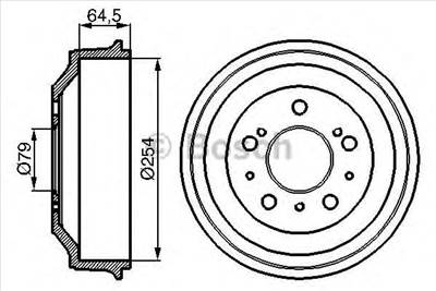 BOSCH 0 986 477 098 - fékdob CITROËN FIAT PEUGEOT