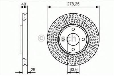 BOSCH 0 986 479 C48 - féktárcsa FORD