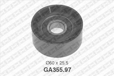 SNR GA355.97 - hosszbordásszíj vezetőgörgő DACIA FORD MITSUBISHI NISSAN OPEL RENAULT SUZUKI VAUXHALL