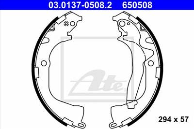 ATE 03.0137-0508.2 - fékpofakészlet VW