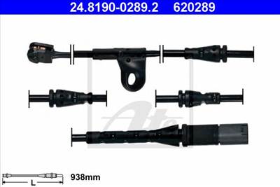 ATE 24.8190-0289.2 - fékbetét kopásjelző BMW