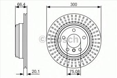 BOSCH 0 986 479 045 - féktárcsa BMW