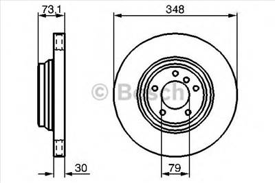 BOSCH 0 986 479 265 - féktárcsa BMW