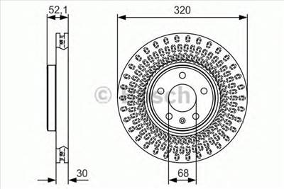 BOSCH 0 986 479 C49 - féktárcsa AUDI