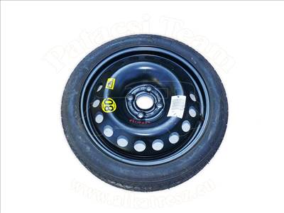 Opel Adam 2012-2019 - keréktárcsa, acél, 4Jx16 ET41, 4 kerékcsavarhoz, fekete, jelölés: YU, gumival