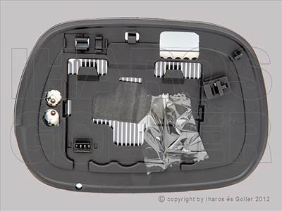 Toyota Corolla 2002-2004 Verso  - Tükörlap cserélhető bal, domb., fűthető