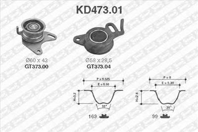SNR KD473.01 - vezérműszíj készlet HYUNDAI KIA MG MITSUBISHI