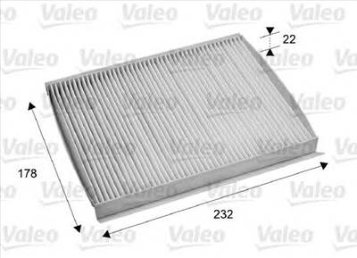 VALEO 715686 - pollenszűrő CHRYSLER FIAT LANCIA