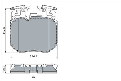 BOSCH 0 986 424 431 - fékbetétkészlet, tárcsafék BMW ROLLS-ROYCE