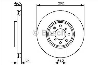 BOSCH 0 986 479 476 - féktárcsa LOTUS MG ROVER
