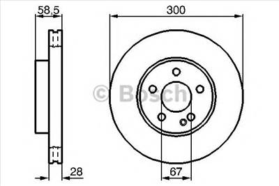 BOSCH 0 986 479 C50 - féktárcsa MERCEDES-BENZ MERCEDES-BENZ (FJDA)