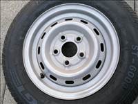  5x110 lyukosztású 13" lemezfelni, rajta 155R13C GTradial nyári gumi 