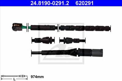 ATE 24.8190-0291.2 - fékbetét kopásjelző BMW