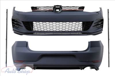 Volkswagen Golf 7 , VII (MK7) GTI Look Lökhárító szett , Diffúzor és Küszöbpár, 7.5 GTI Style Design-ra átalakításhoz Évj.: 2012 - 2017