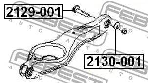 FEBEST 2129-001 - Dőlésállító csavar FORD FORD AUSTRALIA FORD USA VOLVO