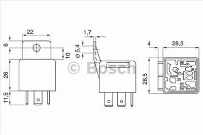 BOSCH 0 332 209 203 - relé MERCEDES-BENZ STEYR