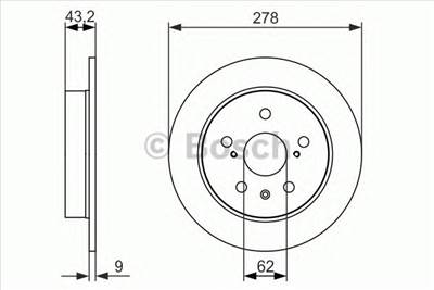 BOSCH 0 986 479 047 - féktárcsa FIAT SUZUKI