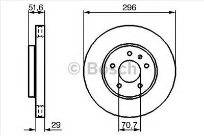 BOSCH 0 986 479 267 - féktárcsa CHEVROLET OPEL VAUXHALL