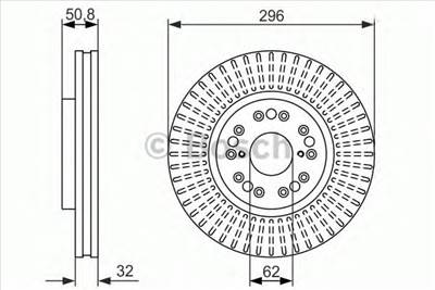BOSCH 0 986 479 485 - féktárcsa LEXUS TOYOTA