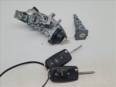 Volkswagen Golf VI gyújtáskapcsoló zárhengerrel és kulcsokkal (35525) 1k0905865a 1k0905851b