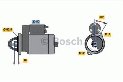 BOSCH 0 986 016 240 - önindító AUDI FERRARI MULTICAR SKODA VW