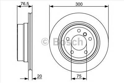 BOSCH 0 986 479 496 - féktárcsa BMW