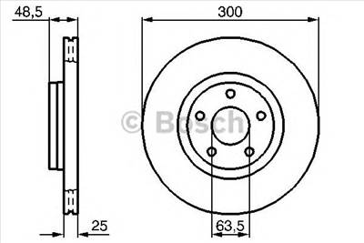 BOSCH 0 986 479 C52 - féktárcsa FORD FORD AUSTRALIA VOLVO VOLVO (CHANGAN)