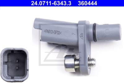 ATE 24.0711-6343.3 - kerékfordulatszám érzékelő CITROËN PEUGEOT