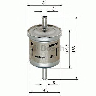 BOSCH 0 450 905 030 - Üzemanyagszűrő ALFA ROMEO ALPINE AUDI AUSTIN BMW CITROËN DAIMLER FIAT FORD FOR