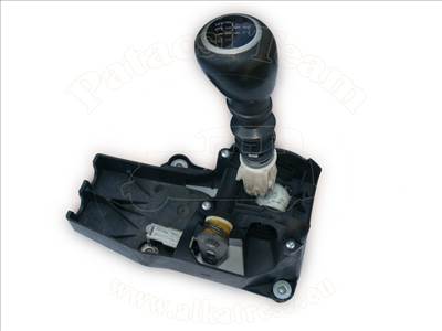 Opel Vectra C/2 2005-2008 - váltókar, F17 5sebességes kézi váltóhoz, bőr markolat, mattkróm betét, 06-, jelölés: KZ