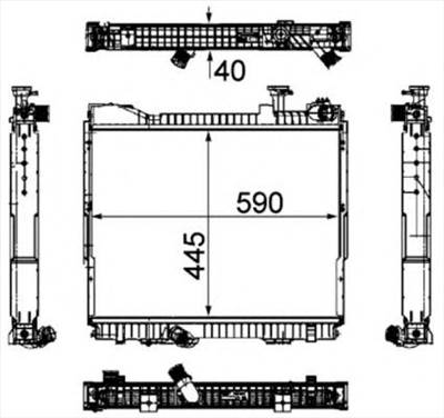 NRF 53860 - Vízhűtő (Hűtőradiátor) NISSAN