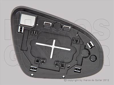 Toyota Yaris 2017-2020 - Tükörlap cserélhető bal, domb., szögletes felf.
