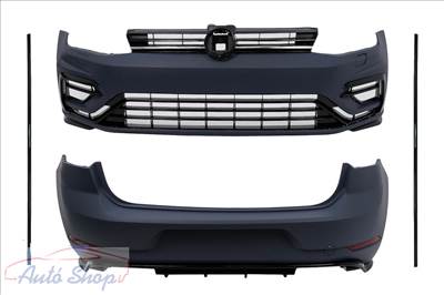 Volkswagen Golf 7 , VII (MK7) R Look Lökhárító szett , Diffúzor és Küszöbpár, 7.5 R Style Design-ra átalakításhoz Évj.: 2012 - 2017